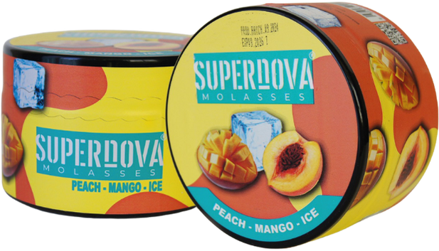 SUPERNOVA MOLASSES PEACH-MANGO-ICE 200GR HERBAL