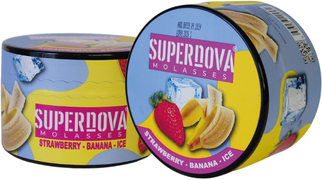 SUPERNOVA MOLASSES STRAWBERRY-BANANA-ICE 200GR HERBAL