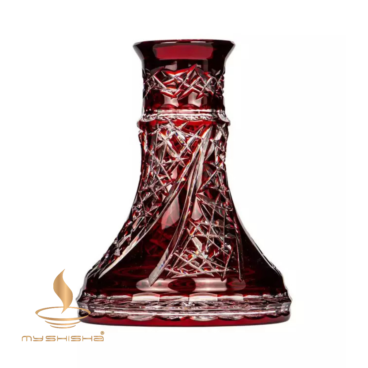 CAESAR CRYSTAL FAN CUT KÜÇÜK BOY NARGİLE CAMI