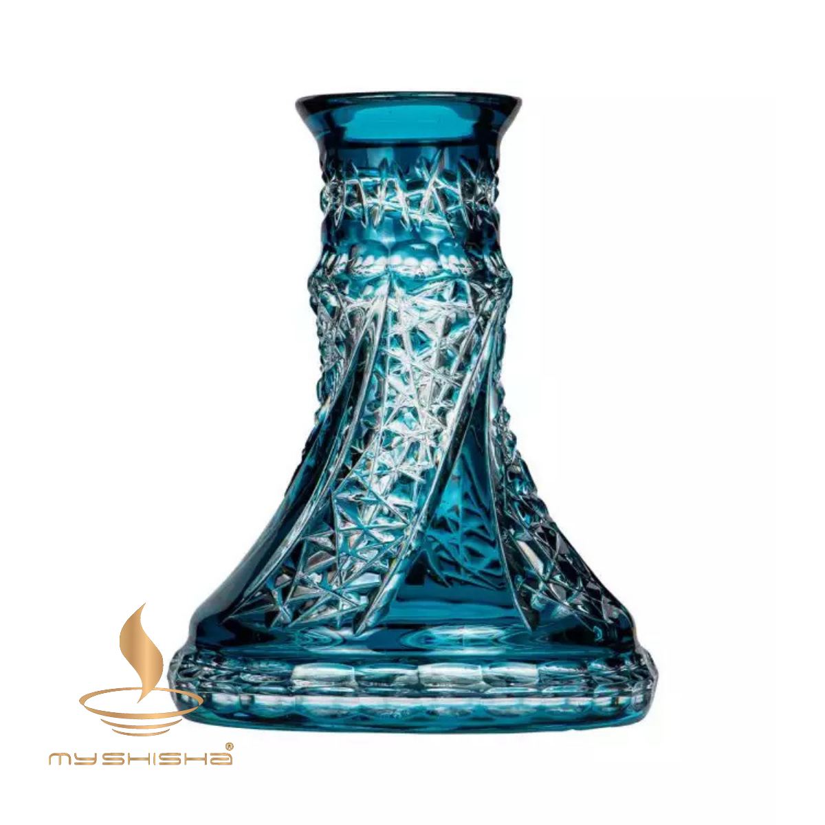 CAESAR CRYSTAL FAN CUT KÜÇÜK BOY NARGİLE CAMI
