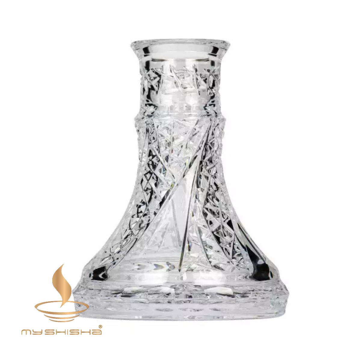CAESAR CRYSTAL FAN CUT KÜÇÜK BOY NARGİLE CAMI