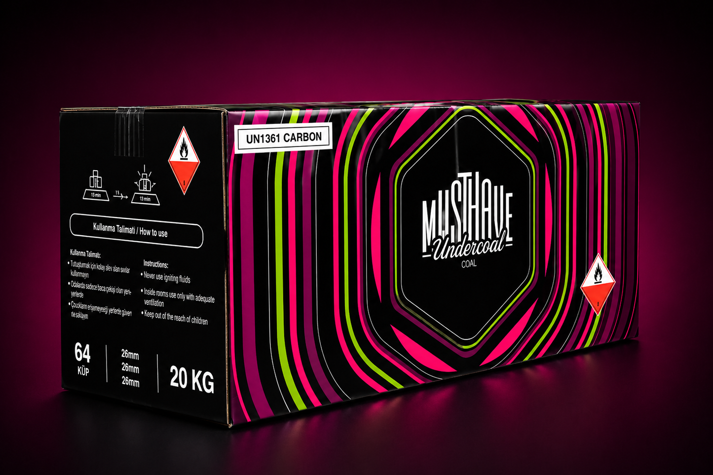 MUSTHAVE 26MM KÖMÖRÜ 20x1KG