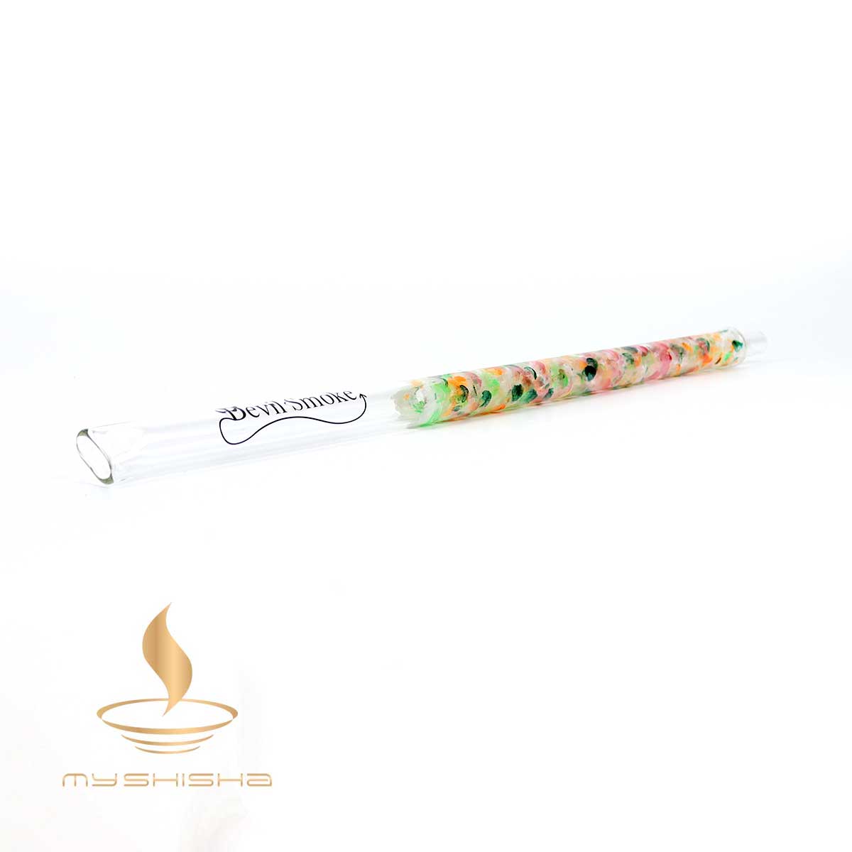DEVIL SMOKE ÇİÇEK CAM AĞIZLIK PEMBE TURUNCU YEŞİL MOR