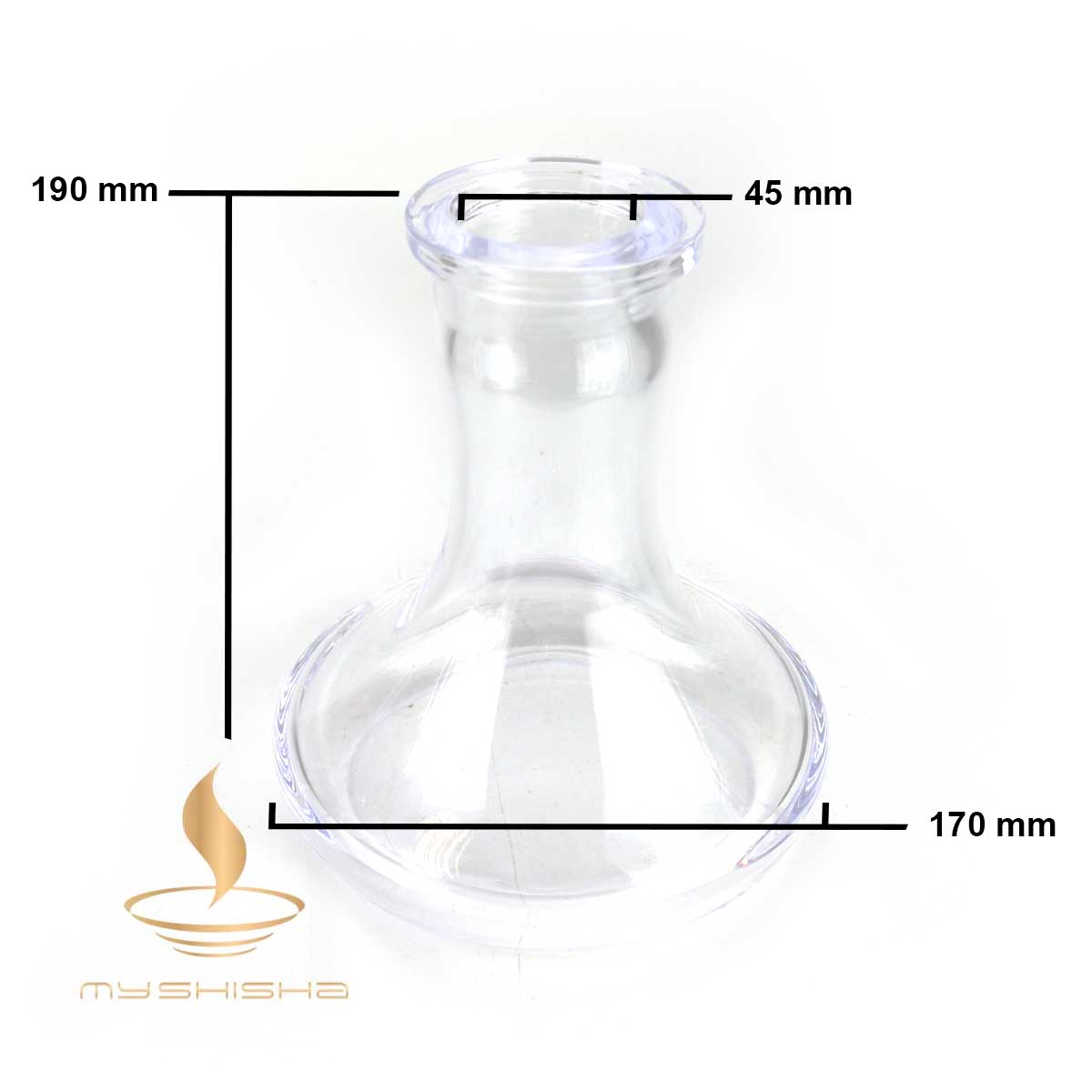 RUS modeli Geçmeli Nargile Şişesi SHISHA BOWL 19CM KÜCÜK