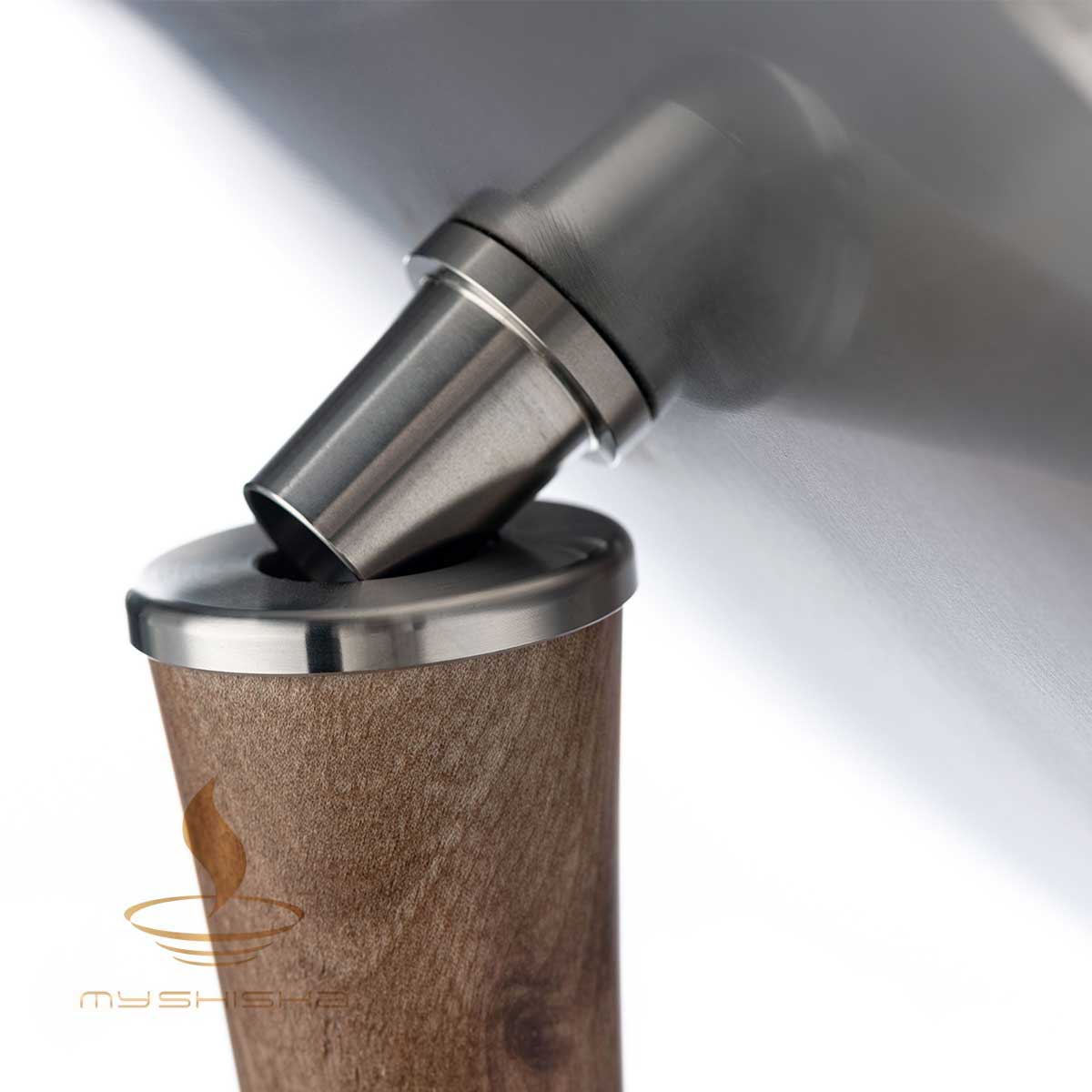 HUSTLA AHSAP PASLANMAZ NARGILE PINOKKIO DARK WALNUT KOYU CEVIZ