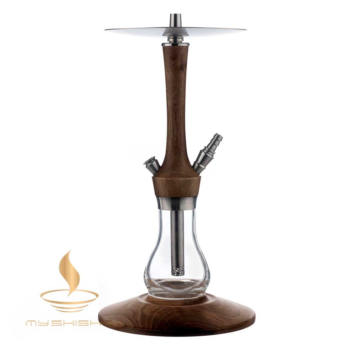 HUSTLA AHSAP PASLANMAZ NARGILE PINOKKIO DARK WALNUT KOYU CEVIZ
