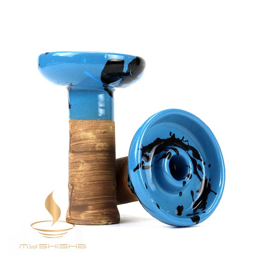 MIRA NARGILE LÜLESI LARGE MAVI SIYAH PHUNNEL BLUE BLACK