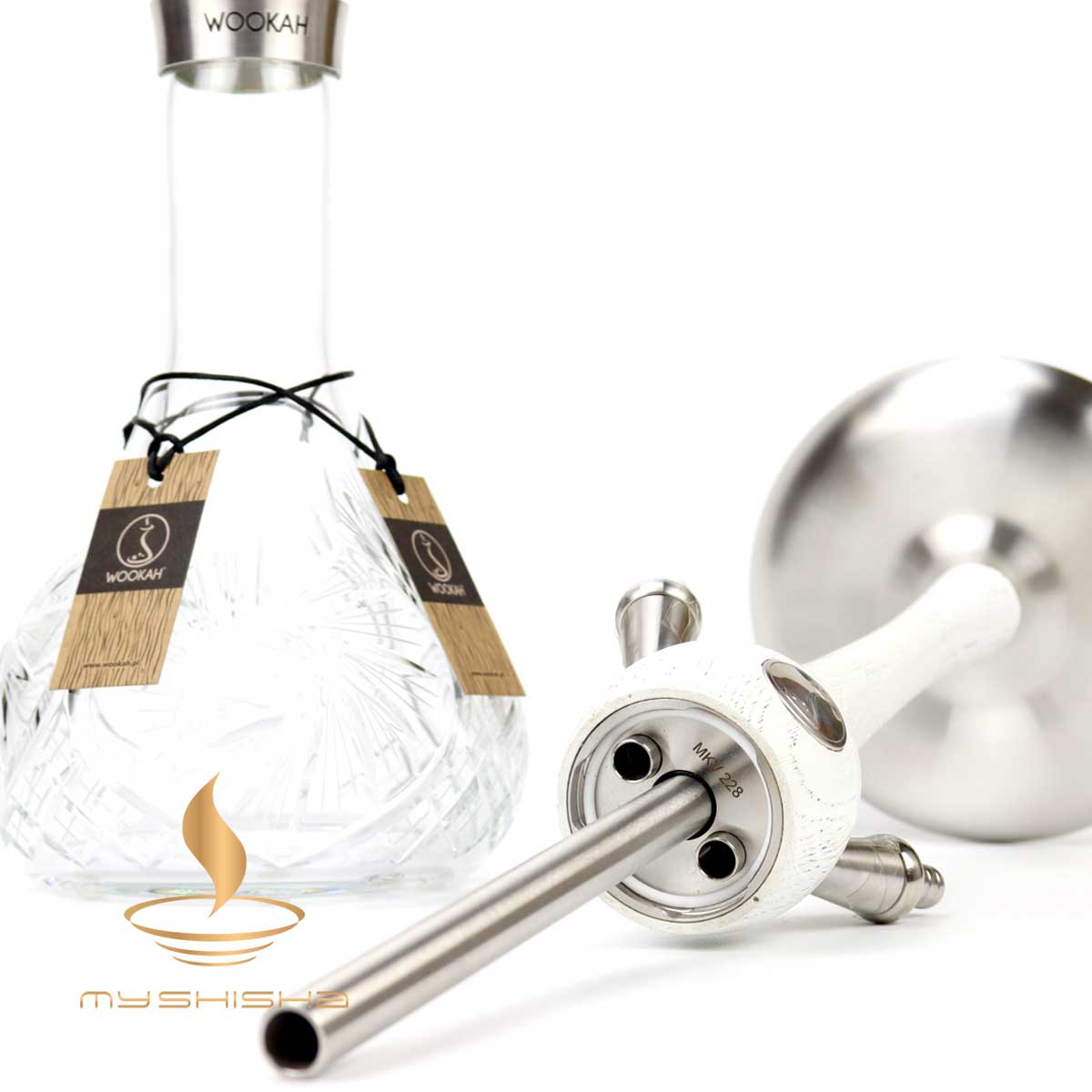 WOOKAH NARGILE MASTERCUT MILL WHITE NOX