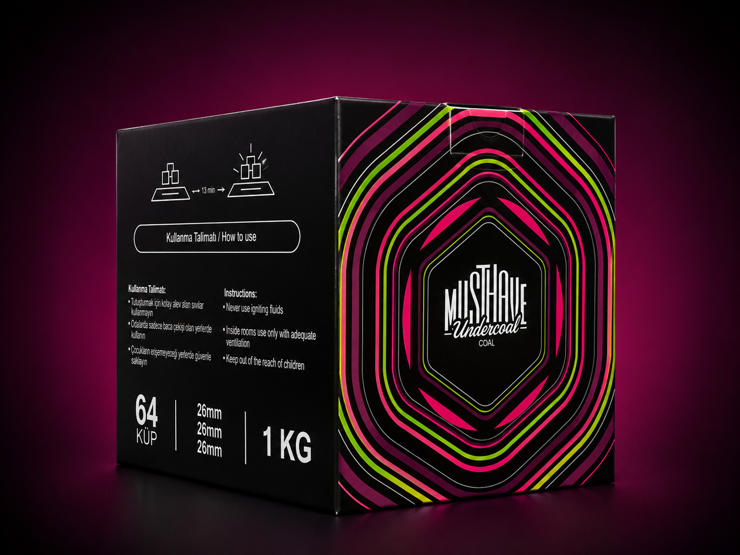 MUSTHAVE 26MM KÖMÖRÜ 1KG 64 ADET