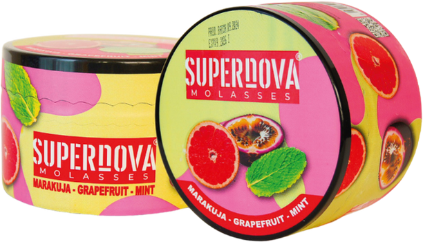 SUPERNOVA MOLASSES MARAKUJA-GRAPEFRUIT-MINT200GR HERBAL