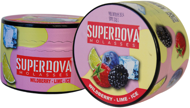 SUPERNOVA MOLASSES WILDBERRY-LIME-ICE 200GR HERBAL