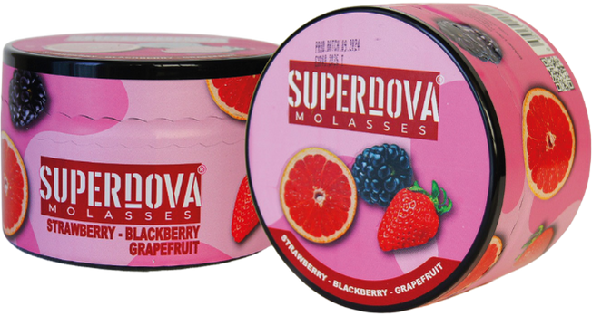 SUPERNOVA MOLASSES STRAWBERRY-BLACKBERRY-GRAPEFRUIT 200GR HERBAL