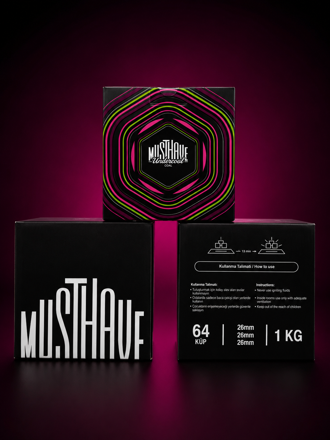 MUSTHAVE 26MM KÖMÖRÜ 1KG 64 ADET