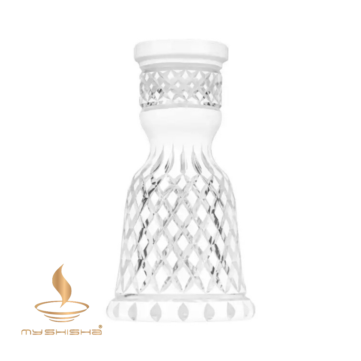 CAESAR CRYSTAL CROWN CUT GELENEKSEL KÜÇÜK BOY NARGİLE CAMI