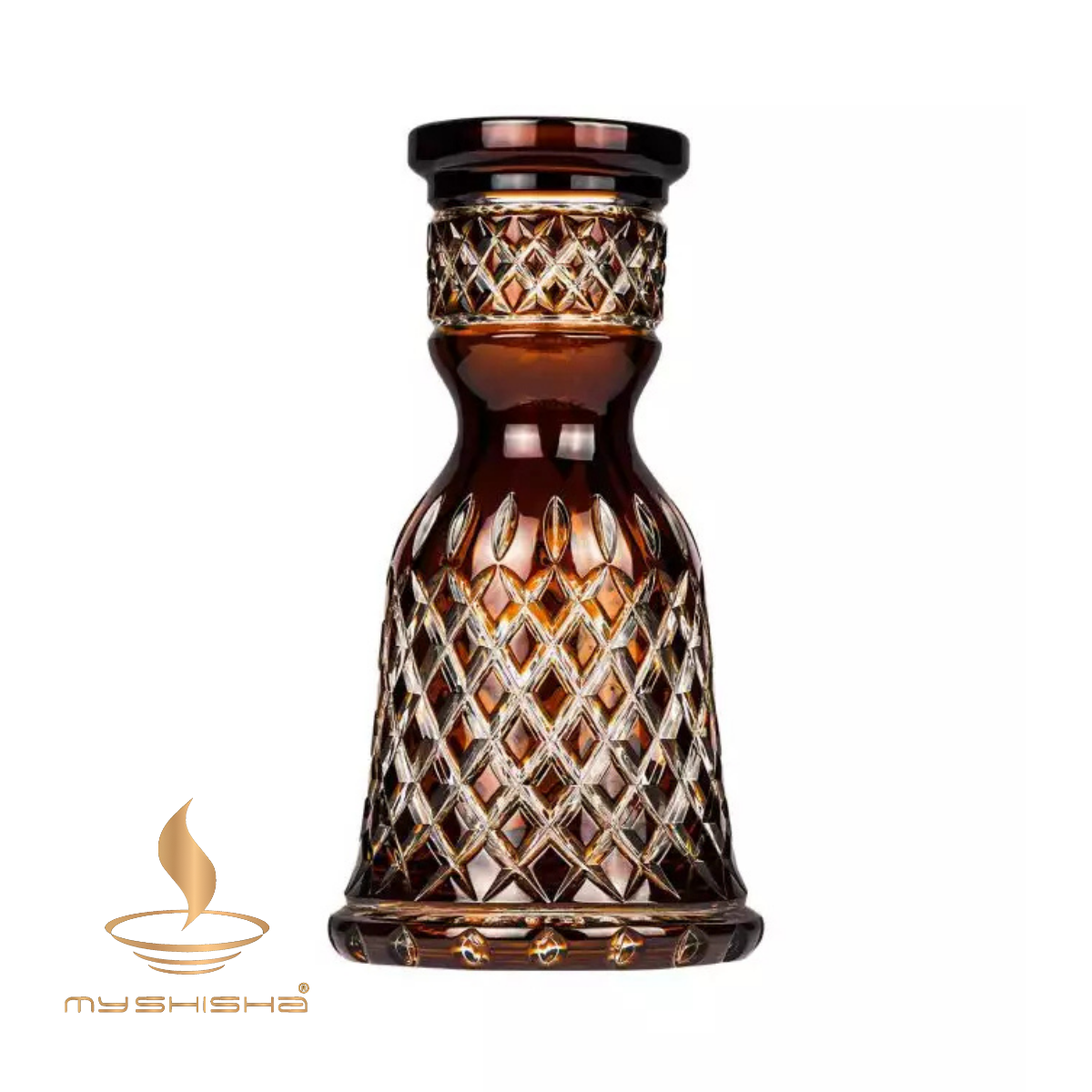 CAESAR CRYSTAL CROWN CUT GELENEKSEL KÜÇÜK BOY NARGİLE CAMI
