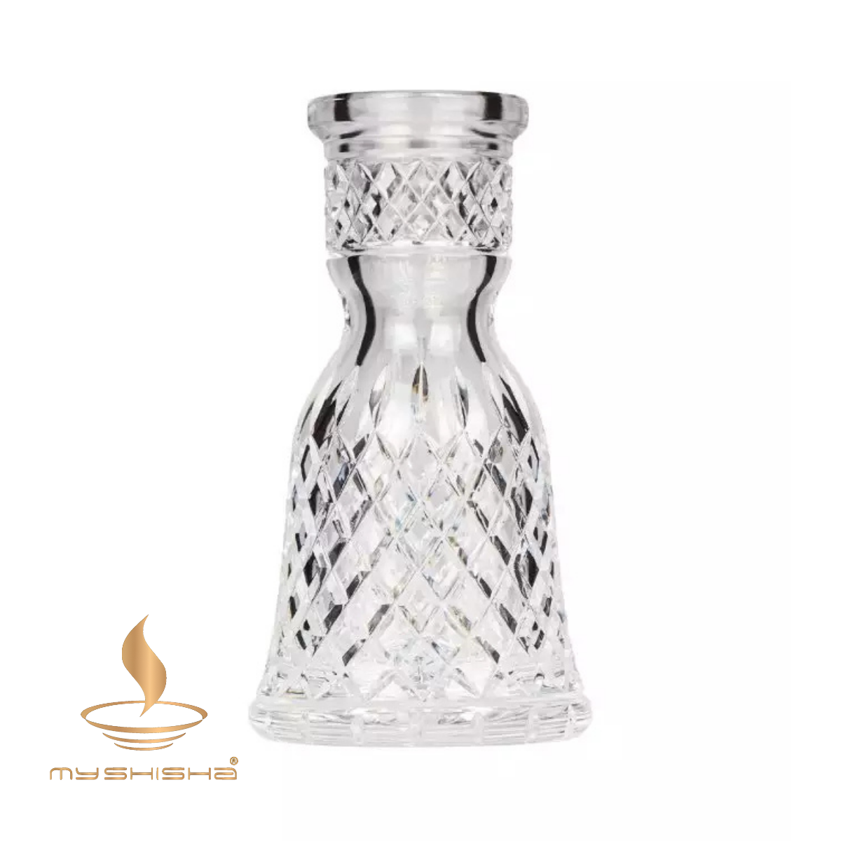 CAESAR CRYSTAL CROWN CUT GELENEKSEL KÜÇÜK BOY NARGİLE CAMI