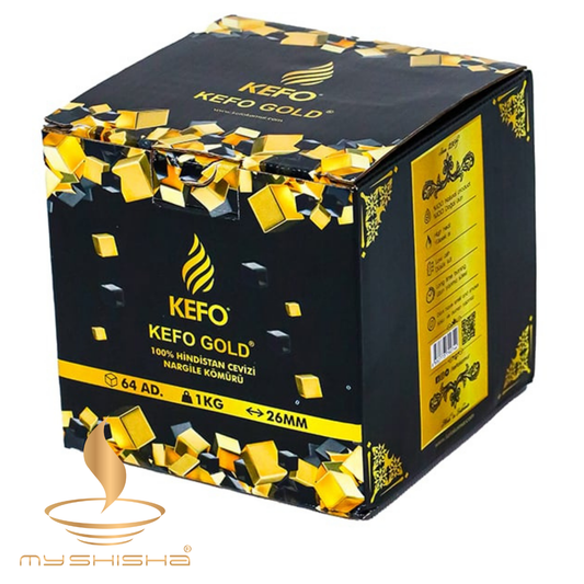 KEFO GOLD 26 MM NARGILE KÖMÜRÜ 1KG