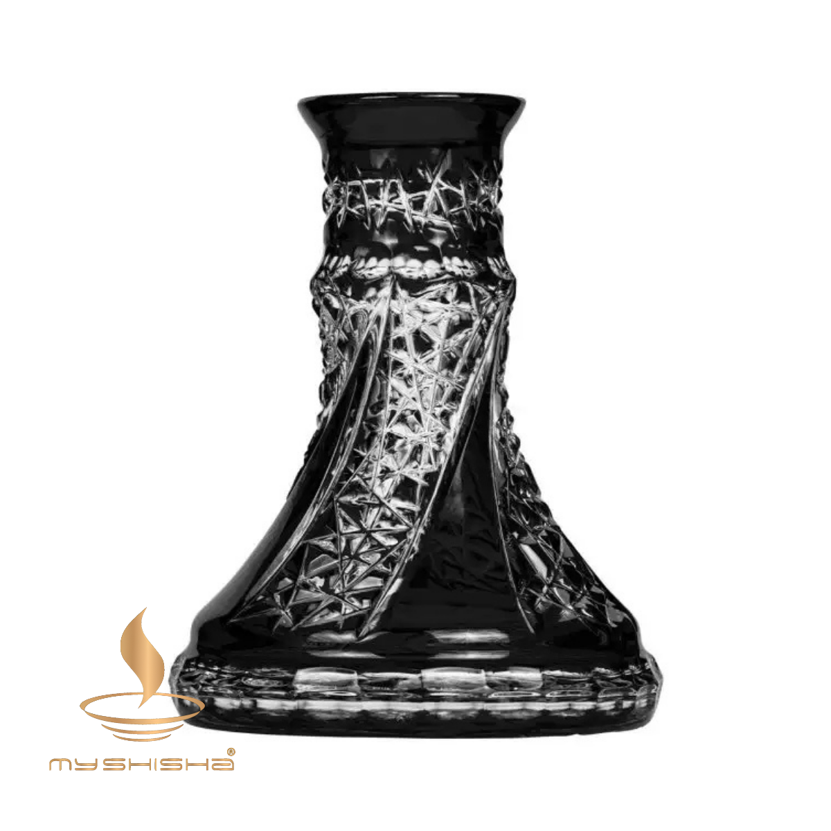 CAESAR CRYSTAL FAN CUT KÜÇÜK BOY NARGİLE CAMI