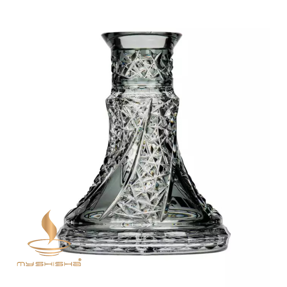 CAESAR CRYSTAL FAN CUT KÜÇÜK BOY NARGİLE CAMI