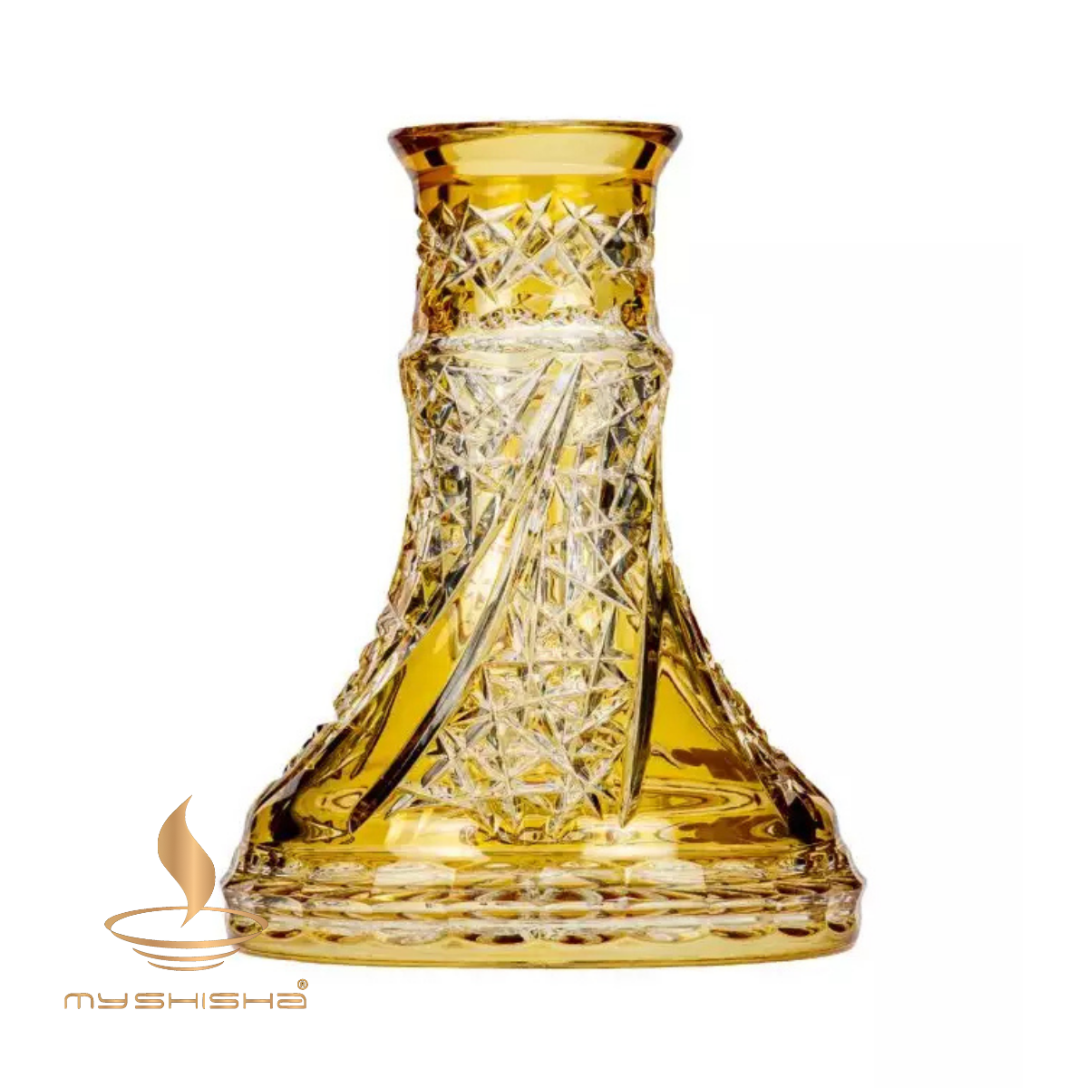 CAESAR CRYSTAL FAN CUT KÜÇÜK BOY NARGİLE CAMI