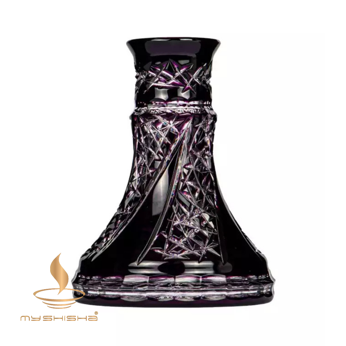 CAESAR CRYSTAL FAN CUT KÜÇÜK BOY NARGİLE CAMI