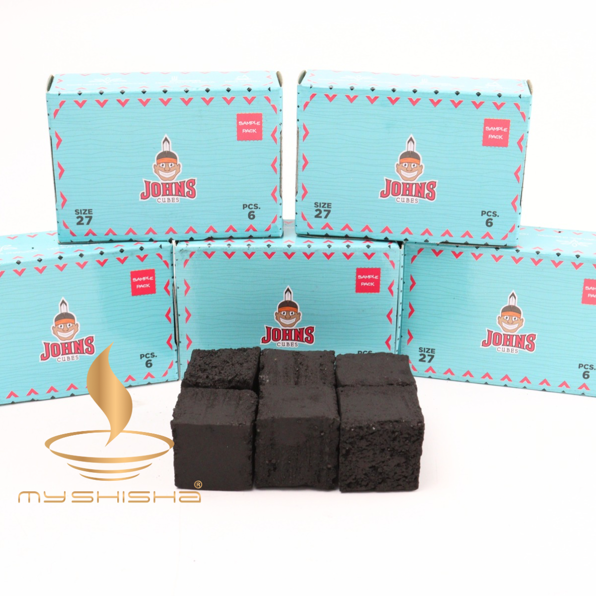 JOHNS CUBE 27ER NARGILE KÖMÖRÜ 6 adet mini box