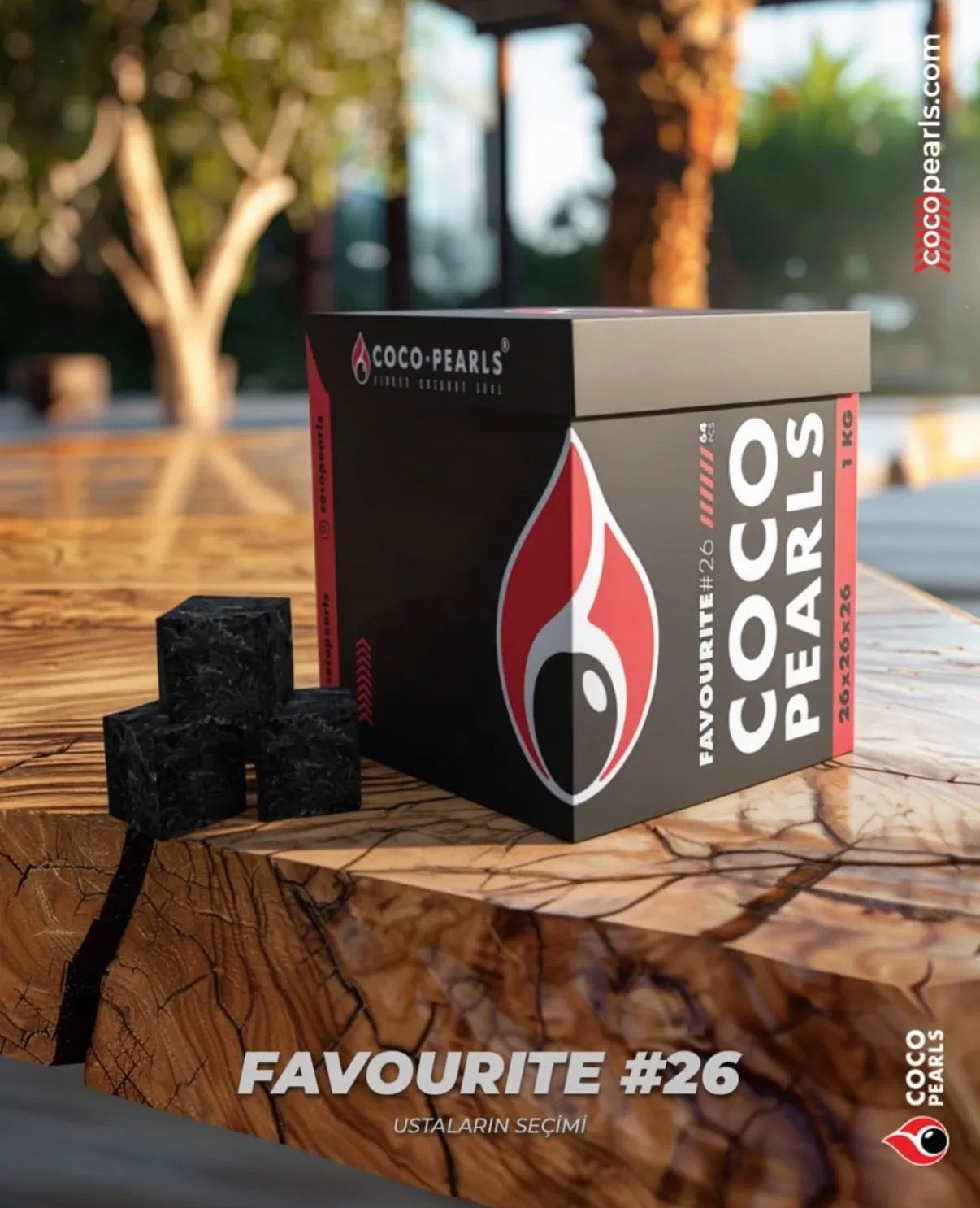 COCOPEARLS 26ER NARGILE KÖMÖRÜ 1KG