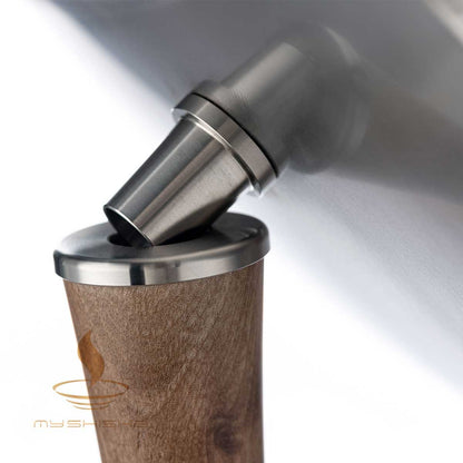 HUSTLA AHSAP PASLANMAZ NARGILE PINOKKIO DARK WALNUT KOYU CEVIZ