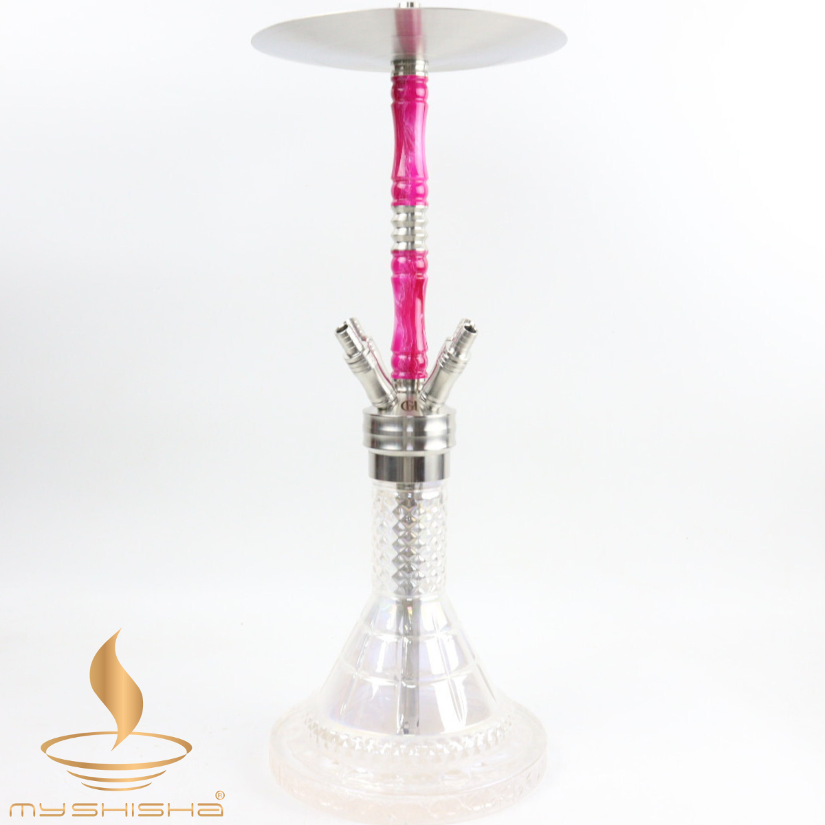 GOLDHOFER EPOKSİ PASLANMAZ NARGILE SHISHA PEMBE