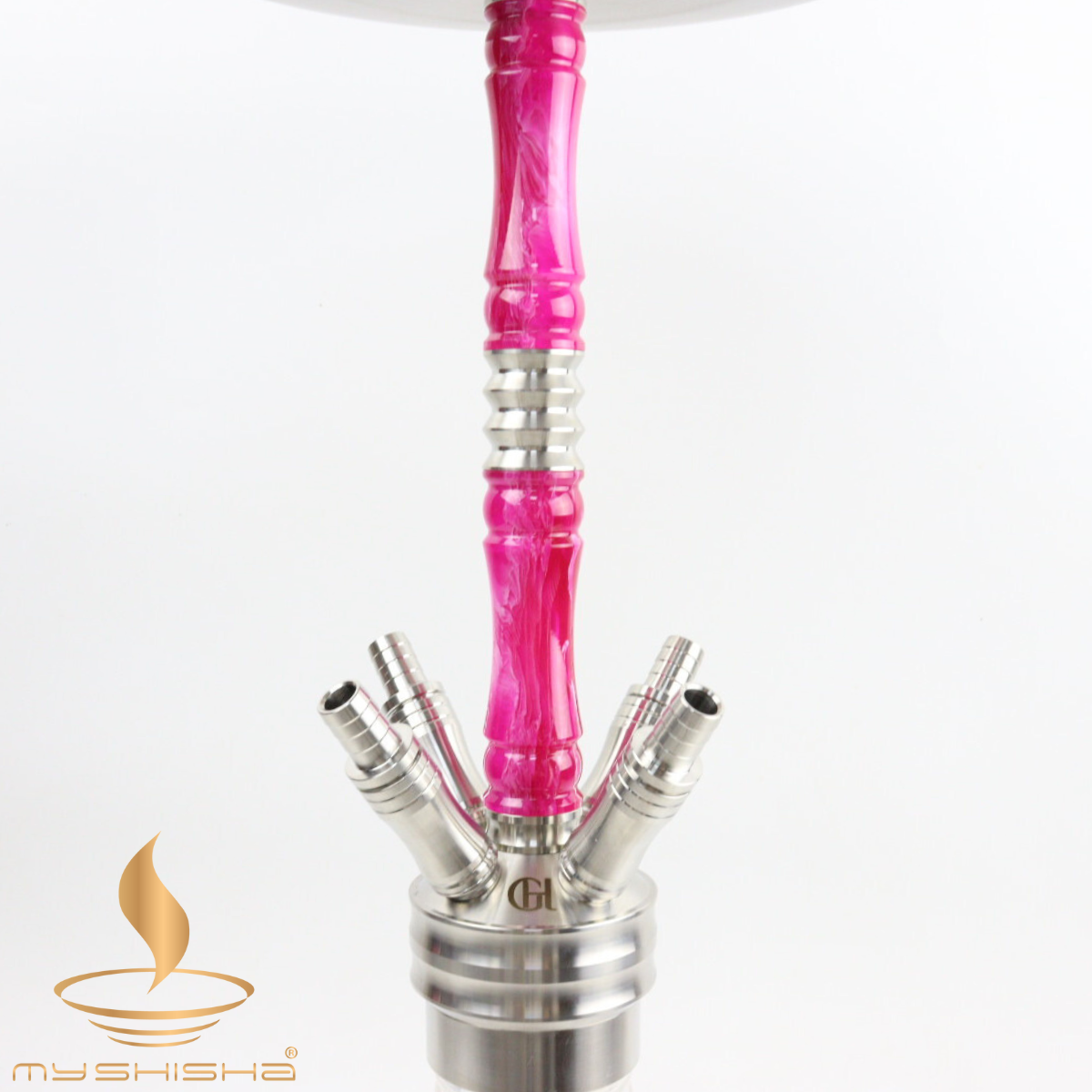 GOLDHOFER EPOKSİ PASLANMAZ NARGILE SHISHA PEMBE