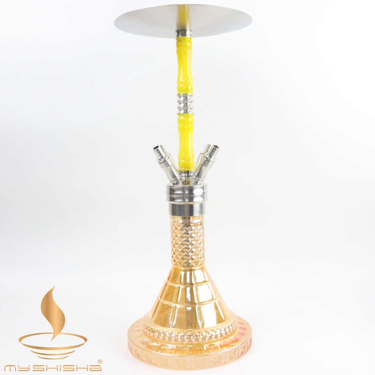 GOLDHOFER EPOKSİ PASLANMAZ NARGILE SHISHA SARI