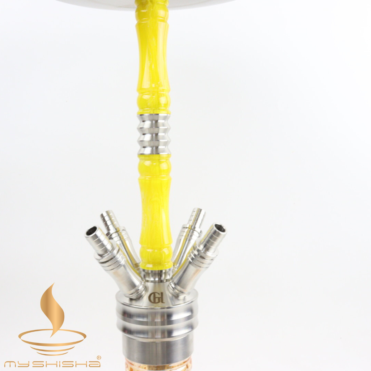 GOLDHOFER EPOKSİ PASLANMAZ NARGILE SHISHA SARI