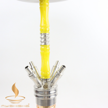 GOLDHOFER EPOKSİ PASLANMAZ NARGILE SHISHA SARI