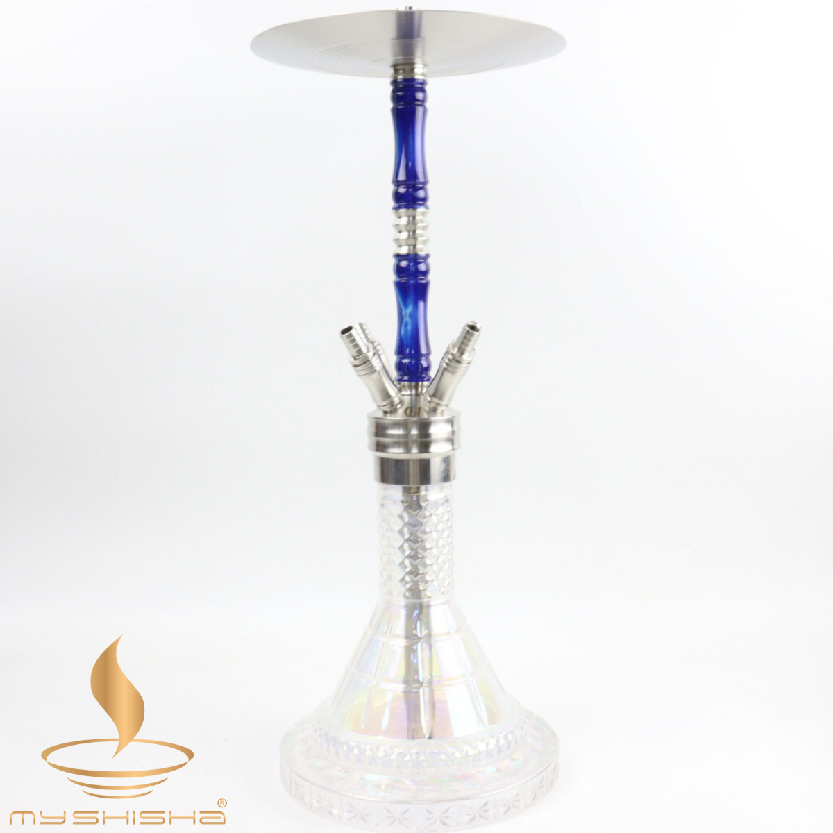 GOLDHOFER EPOKSİ PASLANMAZ NARGILE SHISHA MAVİ