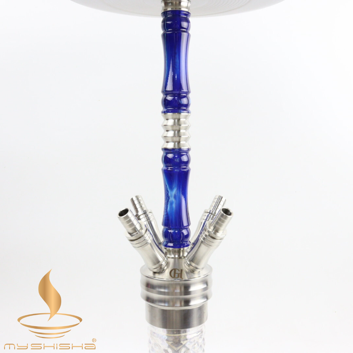 GOLDHOFER EPOKSİ PASLANMAZ NARGILE SHISHA MAVİ
