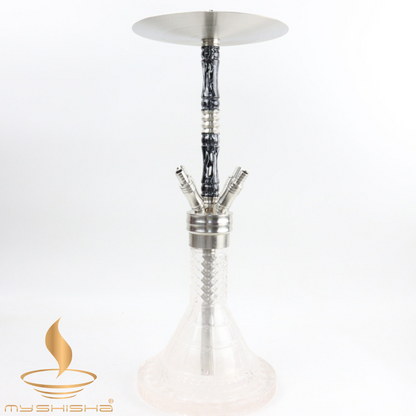 GOLDHOFER EPOKSİ PASLANMAZ NARGILE SHISHA SIYAH