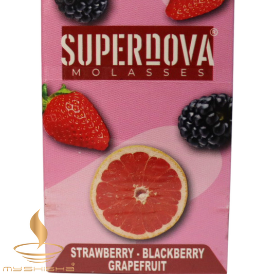 SUPERNOVA MOLASSES STRAWBERRY-BLACKBERRY-GRAPEFRUIT 50GR HERBAL